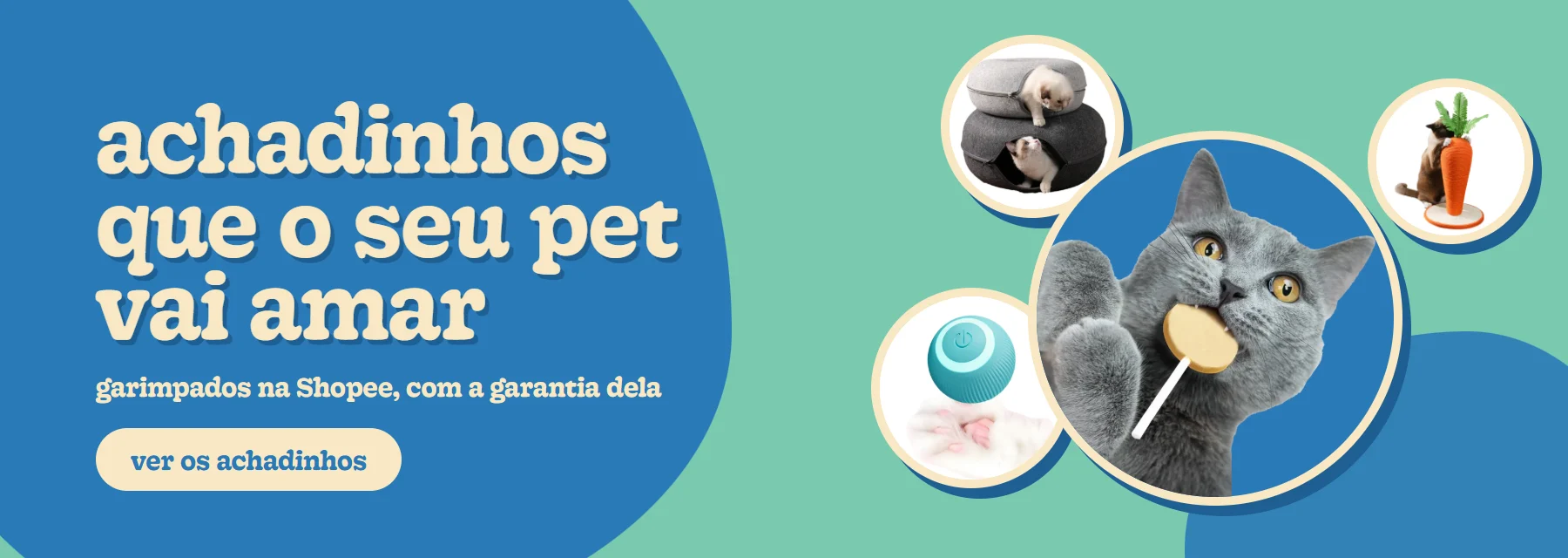 Achadinhos que o seu pet vai amar, garimpados na Shopee